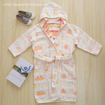 Cotton Girls Bathrobe Bathrobe For Kids Baby Bathrobe